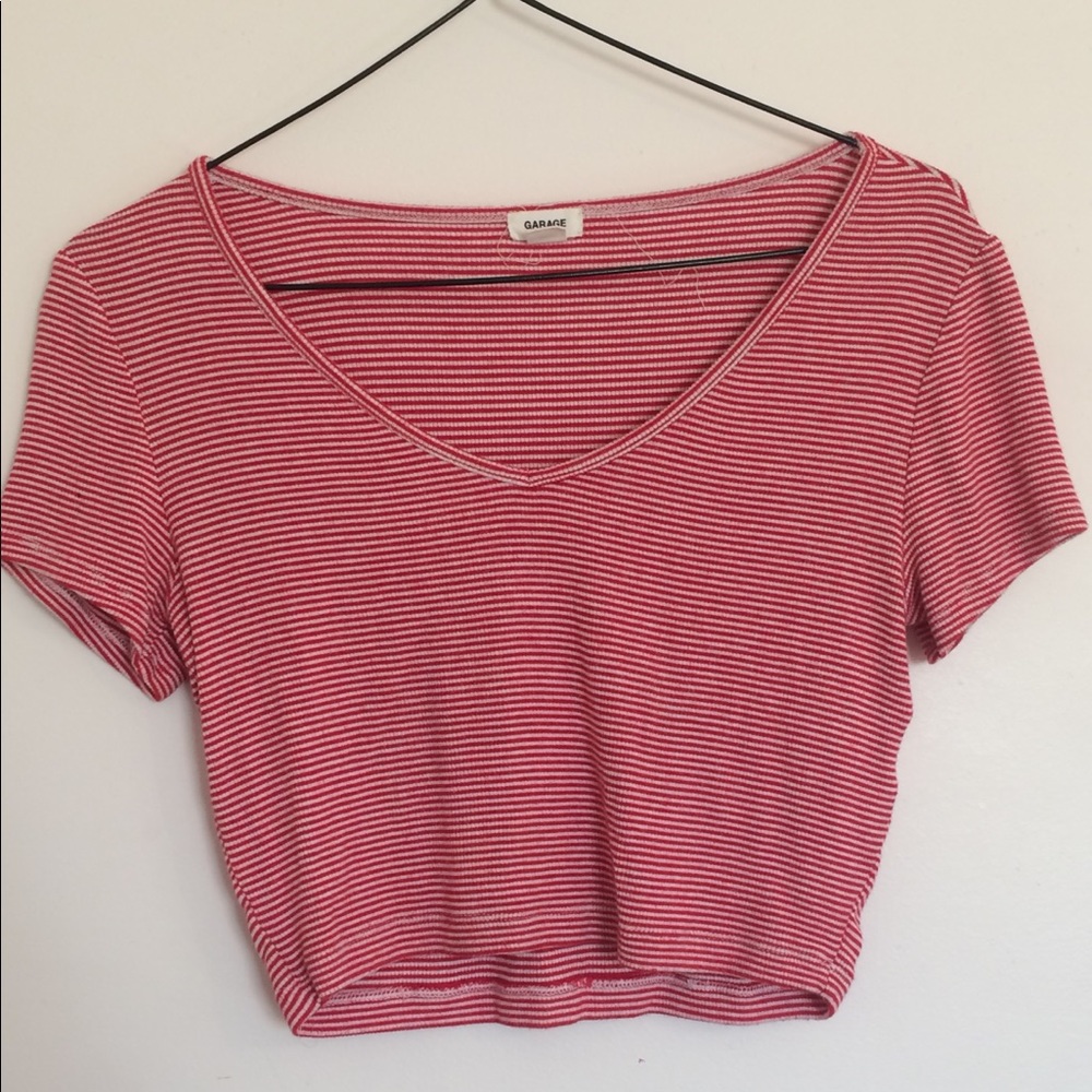Striped Garage Crop Top
